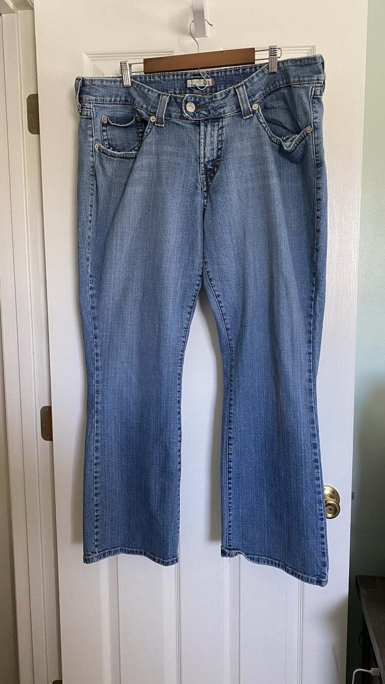 Levi's Jeans Womens 22W Blue 512 Flare Stretch Denim Medium Wash